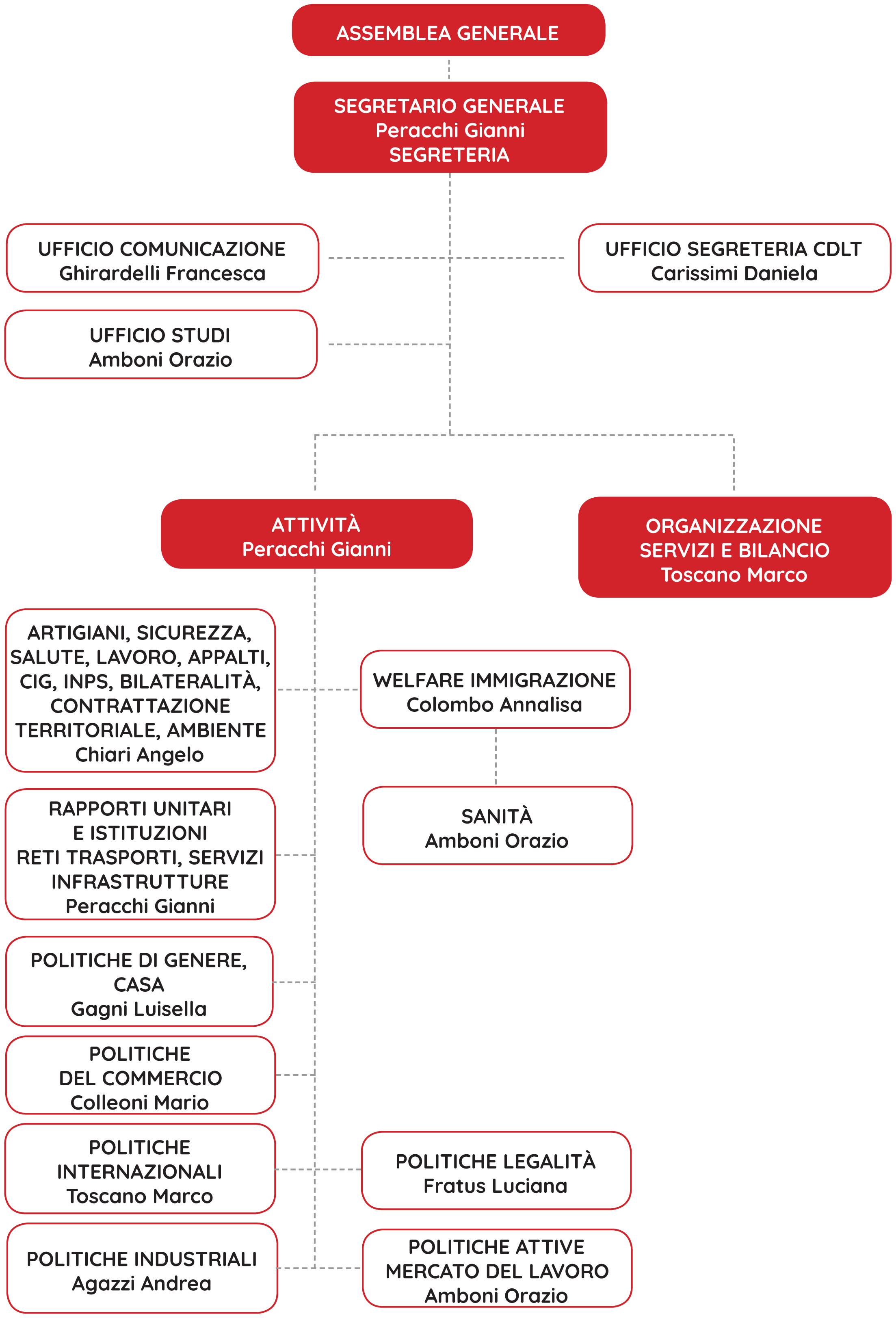 la struttura organizzazione